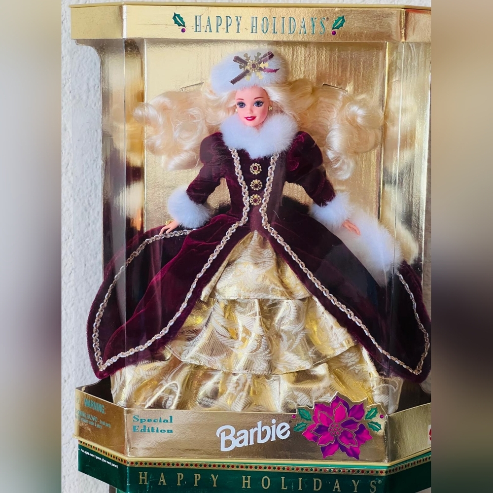 Vintage Happy Holidays Barbie 1996